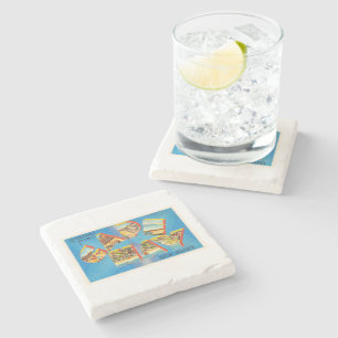 Cape May #2 New-Jersey NJ Vintage Reise-Postkarte Steinuntersetzer