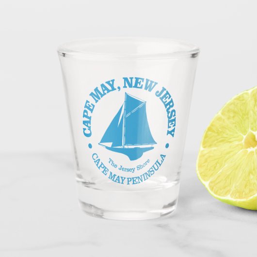 Cape May (Abseilbahn) Schnapsglas (Vorderseite)