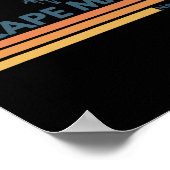 Cape May Beach New Jersey Summer Palm Tree Men Wom Poster (Ecke)