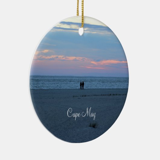 Cape May Beach Sunset Keramik Ornament (Rechts)