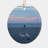 Cape May Beach Sunset Keramik Ornament (Links)