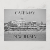 Cape May Black & White Postcard Postkarte (Vorderseite)