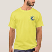 Cape May Blue Ocean Wave Circle Design T-Shirt (Vorderseite)