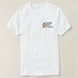 Cape May Bühne ART Logos T - Shirt in Weiß