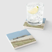 Cape May Bunker Steinuntersetzer (Seitenansicht)