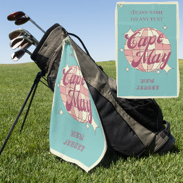 Cape May City New Jersey USA Golfer Golfhandtuch