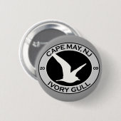 Cape May Elfenbein-Möve Button (Vorne & Hinten)