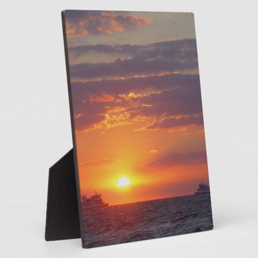 Cape May hat zwei Schiffe überfahren Easel Fotoplatte (Seite)