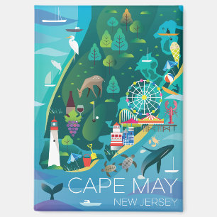 Cape May Kühlschrank Magnet