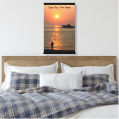 Cape May Land & Sea Wrapped Canvas Leinwanddruck (Insitu (Schlafzimmer))