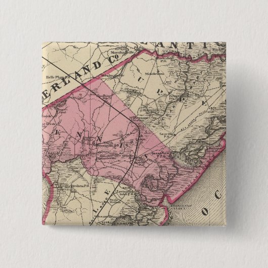 Cape May Landkreis, NJ Button (Vorderseite)