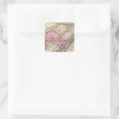 Cape May Landkreis, NJ Quadratischer Aufkleber (Tasche)