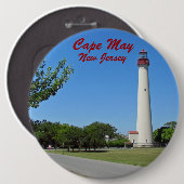 Cape May Leuchtturm Button (Vorne & Hinten)
