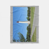 Cape May Leuchtturm Fleecedecke (Vorderseite)