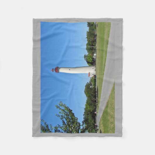 Cape May Leuchtturm Fleecedecke (Vorderseite)