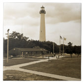 Cape May Leuchtturm Fliese (Vorderseite)