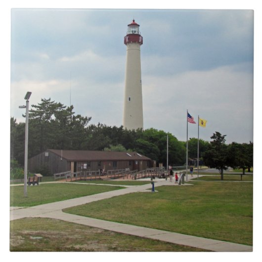Cape May Leuchtturm Fliese (Vorderseite)