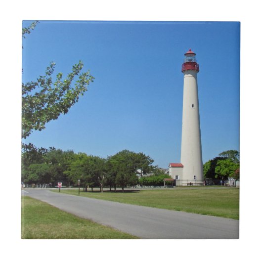 Cape May Leuchtturm Fliese (Vorderseite)