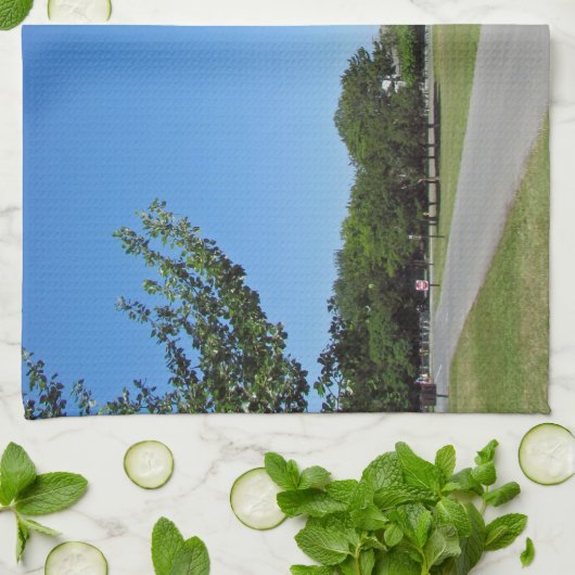 Cape May Leuchtturm Geschirrtuch (Gefaltet)