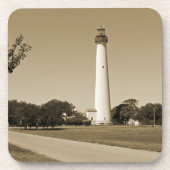 Cape May Leuchtturm Getränkeuntersetzer (Vorderseite)