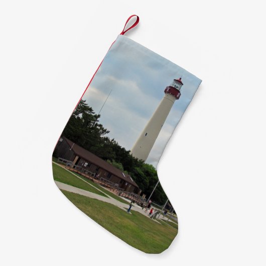 Cape May Leuchtturm Kleiner Weihnachtsstrumpf (Vorderansicht (hängend))