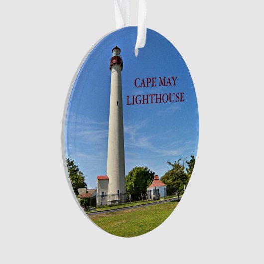 Cape May Leuchtturm, New-Jersey Verzierung Ornament (Vorderseite)