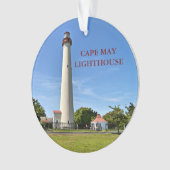 Cape May Leuchtturm, New-Jersey Verzierung Ornament (Vorderseite)
