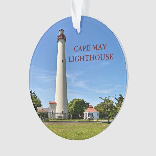 Cape May Leuchtturm, New-Jersey Verzierung Ornament (Vorderseite)