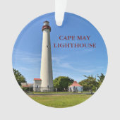 Cape May Leuchtturm, New-Jersey Verzierung Ornament (Vorderseite)