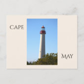 Cape May Leuchtturm Postkarte (Vorderseite)