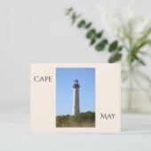 Cape May Leuchtturm Postkarte (Stehend Vorderseite)