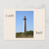 Cape May Leuchtturm Postkarte (Vorderseite)