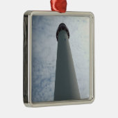 Cape May, Leuchtturm Silbernes Ornament (Rechts)