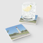 Cape May Leuchtturm Steinuntersetzer (Seitenansicht)