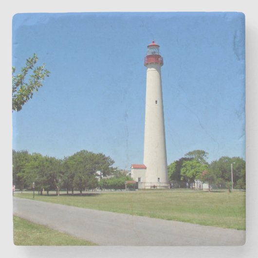 Cape May Leuchtturm Steinuntersetzer (Vorderseite)
