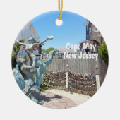 Cape May Liebe Locks Keramik Ornament (Vorne)