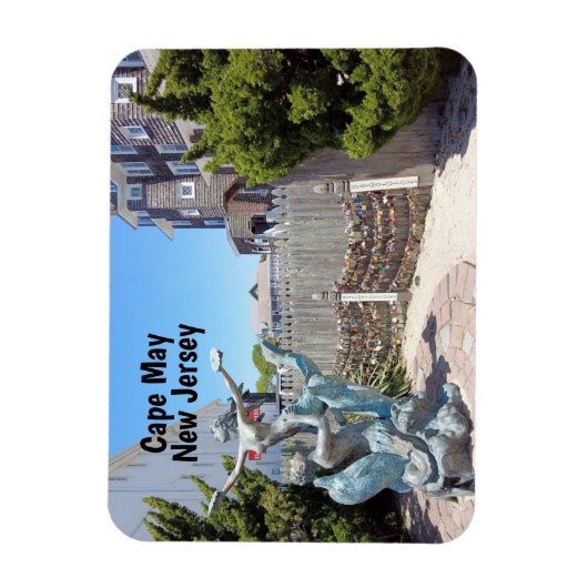 Cape May Liebe Locks Magnet (Vertikal)