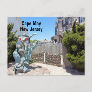 Cape May Liebe Locks Postkarte
