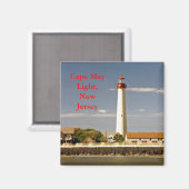 Cape May Light, New Jersey Magnet (Vorderseite/Rückseite)