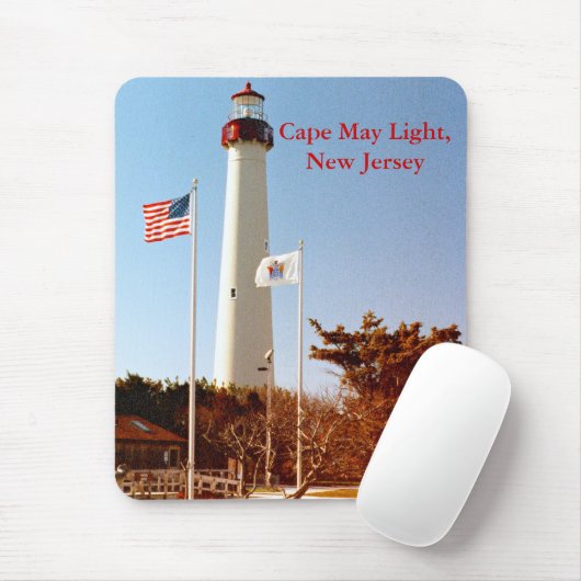 Cape May Light, New Jersey Mousepad (Mit Mouse)