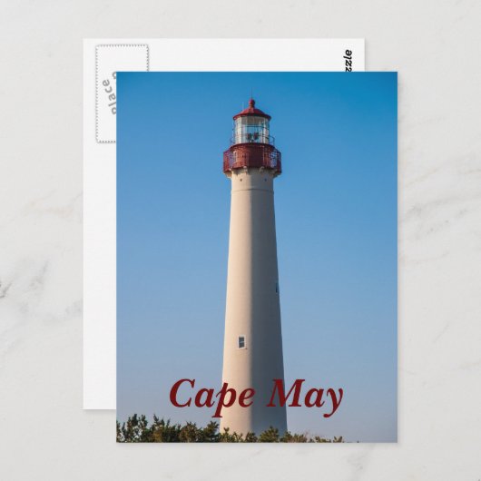 Cape May Light Postkarte (Vorne/Hinten)