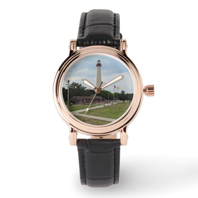 Cape May Lighthouse Armbanduhr (Vorderseite)
