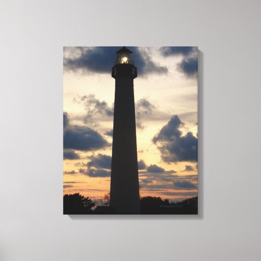 Cape May Lighthouse bei Sunset Leinwand (Vorderseite)