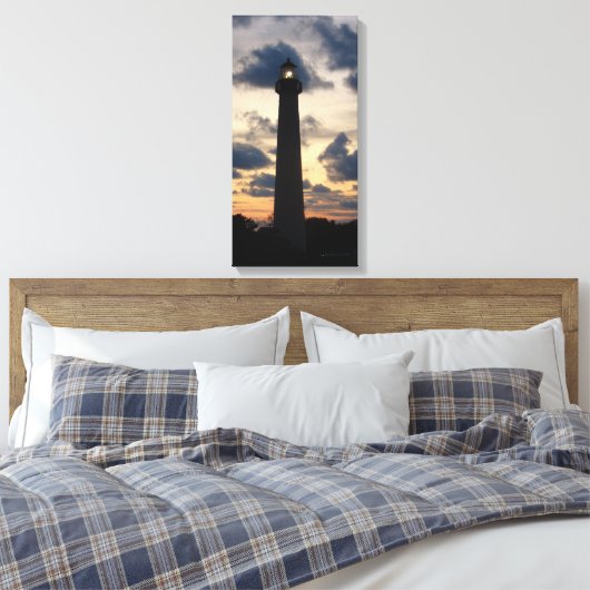 Cape May Lighthouse bei Sunset Leinwand (Insitu (Schlafzimmer))