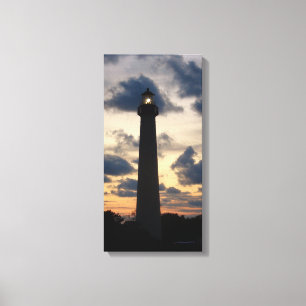 Cape May Lighthouse bei Sunset Leinwand