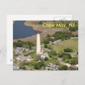 Cape May Lighthouse, Cape May, NJ Postkarte (Vorne/Hinten)