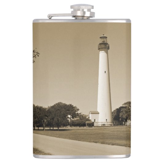 Cape May Lighthouse Flachmann (Vorderseite)