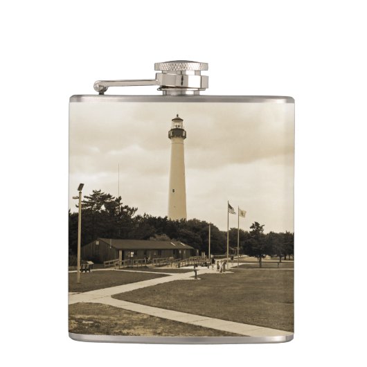 Cape May Lighthouse Flachmann (Vorderseite)
