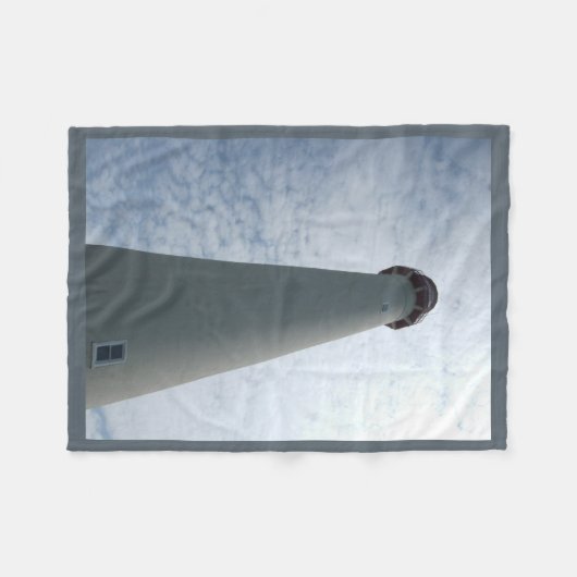 Cape May Lighthouse Fleecedecke (Vorderseite (Horizontal))