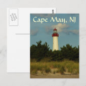 Cape May Lighthouse Grußkarte/Postkarte Postkarte (Vorne/Hinten)